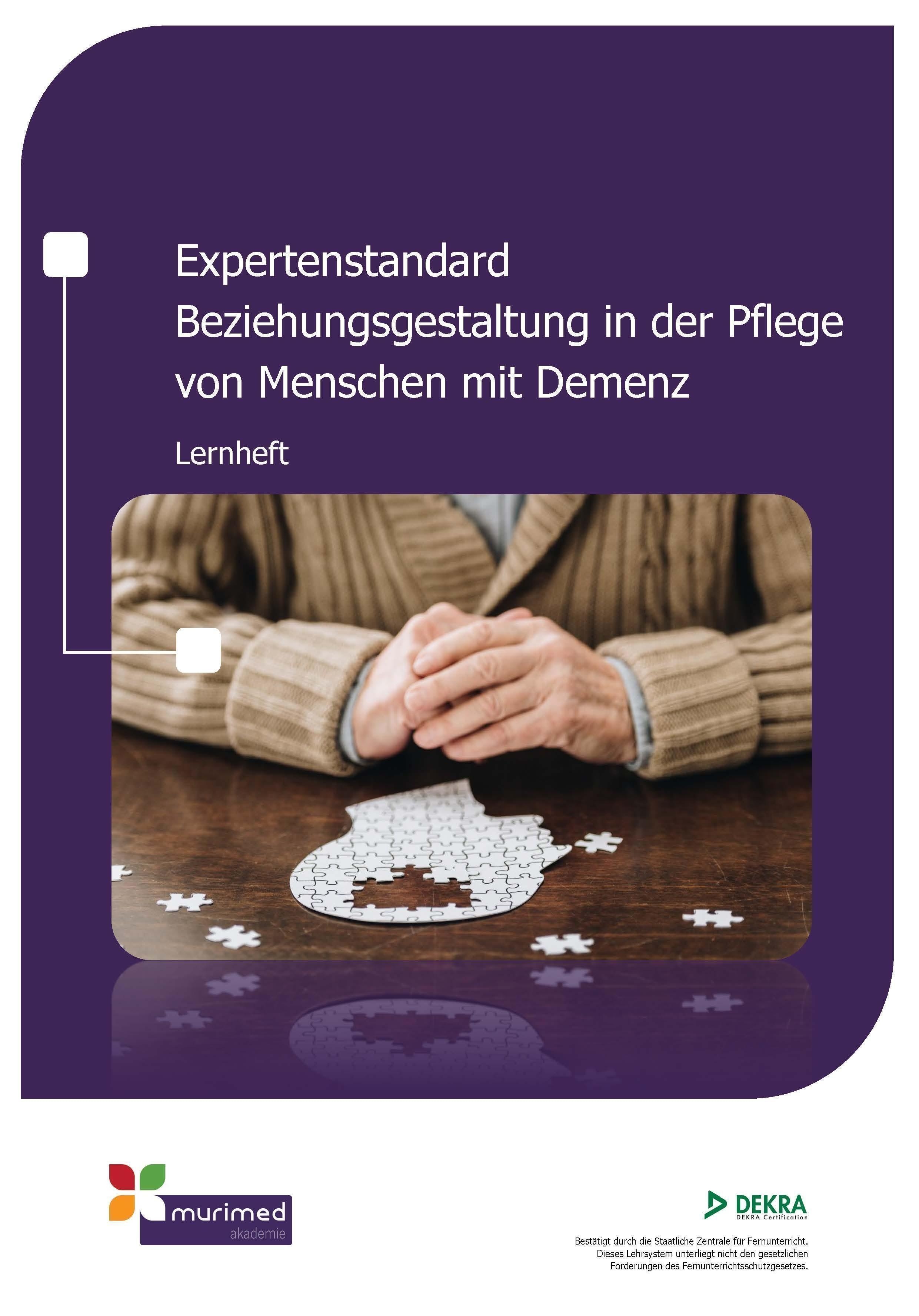 E-Learning ES 10 - Expertenstandard Beziehungsgestaltung in der Pflege f&uuml;r Menschen mit Demenz