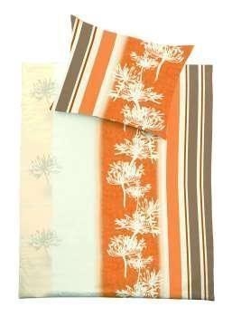 Kissenbezug Renforce Bedruckt, 80x80 cm, 120g/m&sup3; Farbe: 0017 - beige/orange