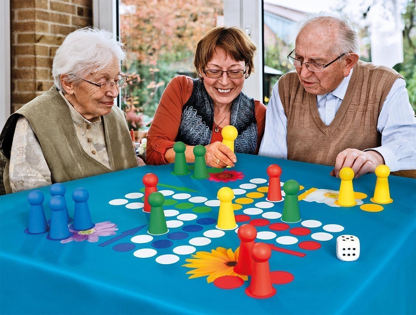 Tischdecke "W&uuml;rfelspiel" 100x100